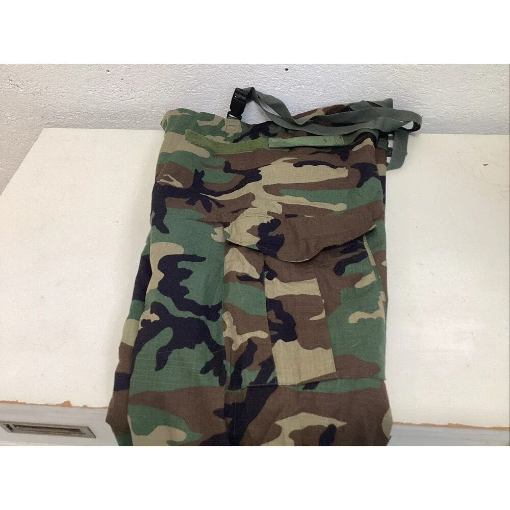 military over garment chemical protective M camouflage pants/suspenders
